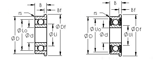 Дюйм миниатюрные фланцевые шариковые подшипники